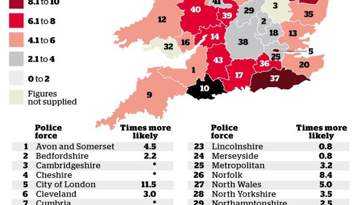 The map that shames the police