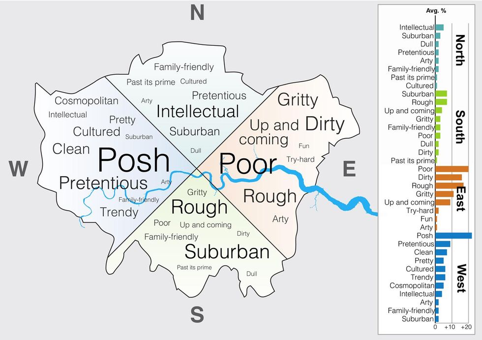 The stereotype map of London indy100 indy100