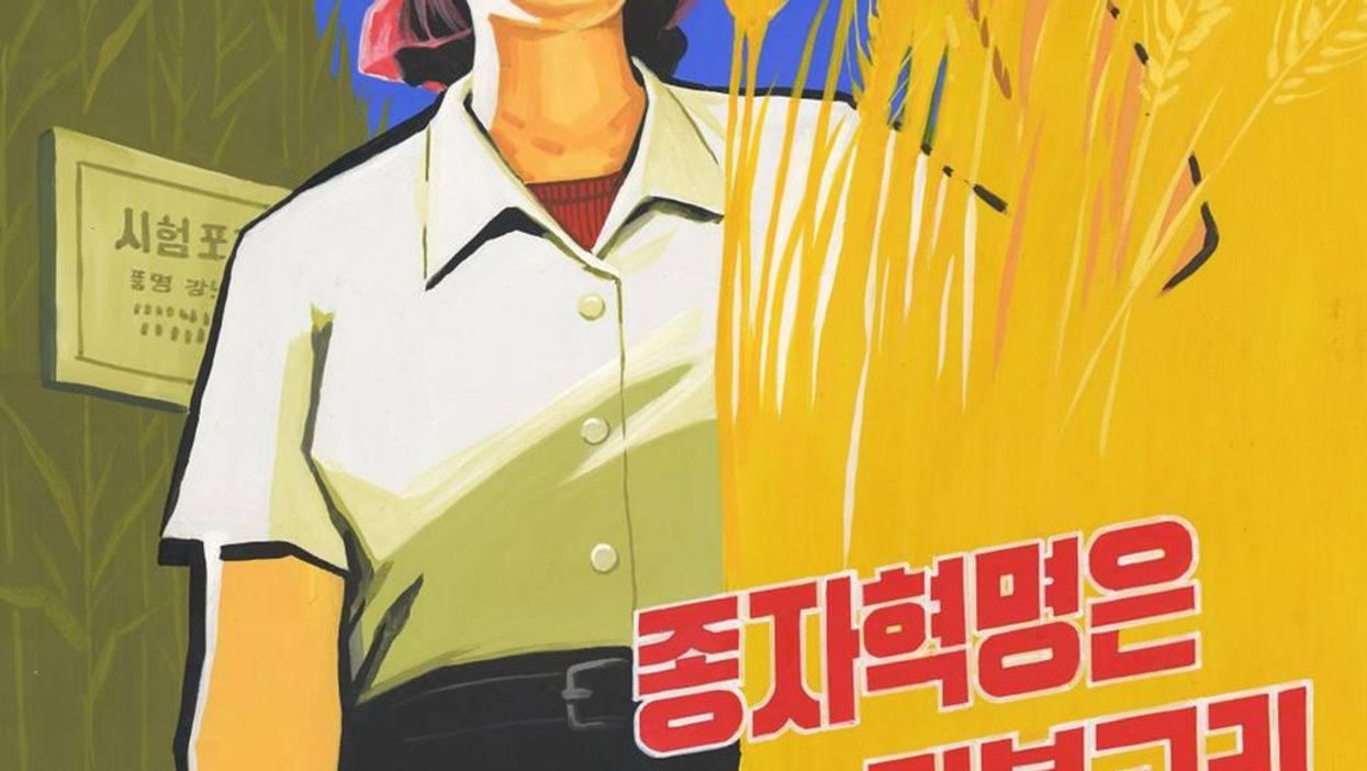 These rare North Korea propaganda posters are going on display for the first time
