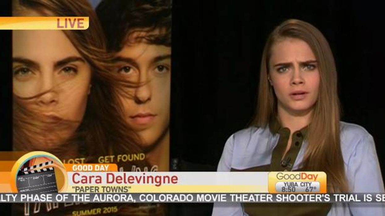 This interview with Cara Delevinge is painfully, excruciatingly awkward