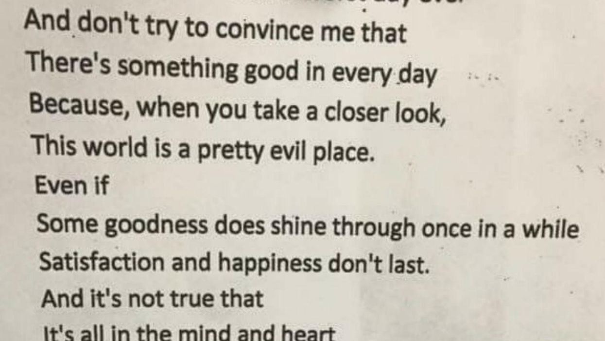 The hidden meaning behind this 'sad' poem will blow you away