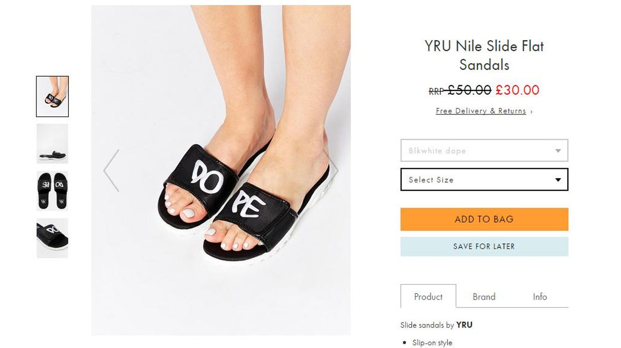 Can you spot the mortifying design flaw in these flip flops?