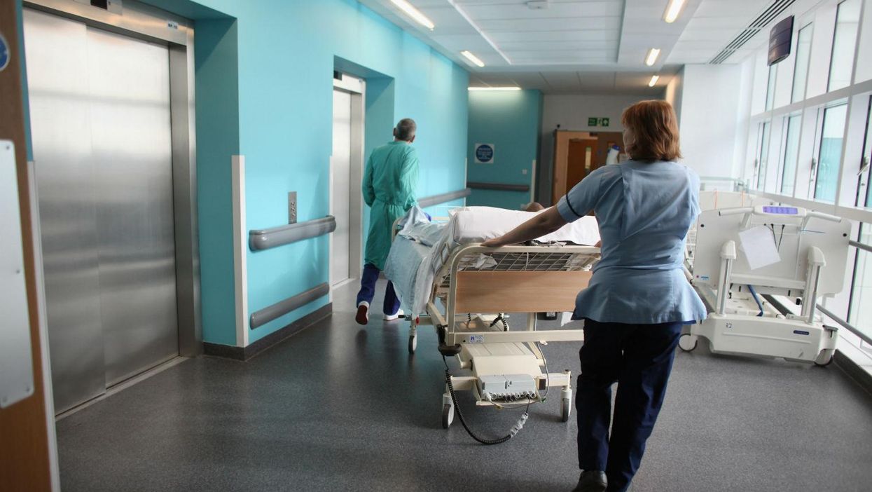 The chart that shows how many hospital beds the UK has, compared to other countries