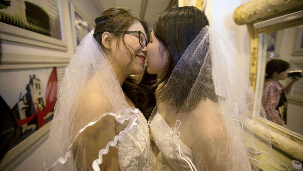 These women in China had a beautiful and totally illegal wedding