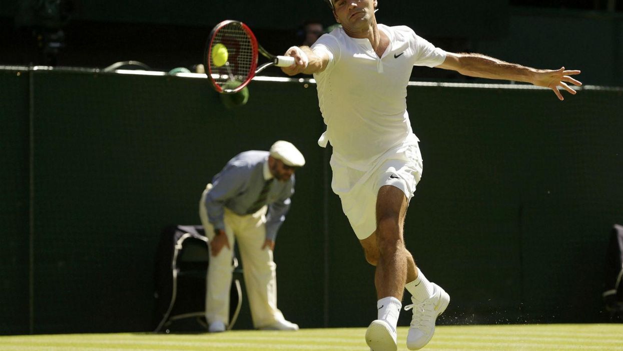 We should just stop tennis now because this Roger Federer trick shot will never be bettered