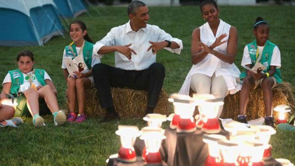 This girl scout's meeting with Barack Obama didn't go quite as planned