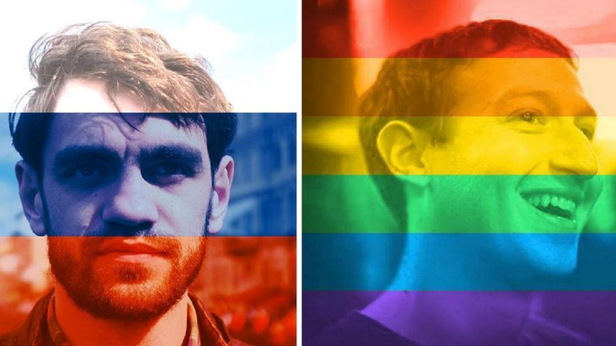 One man in Russia made a tool to counter Facebook's rainbow filter