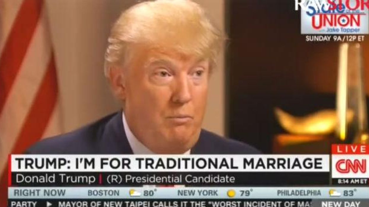 Watch the moment Donald Trump's hypocrisy on gay marriage was exposed