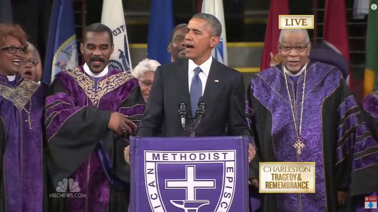 Watch Barack Obama sing Amazing Grace at Charleston pastor's funeral