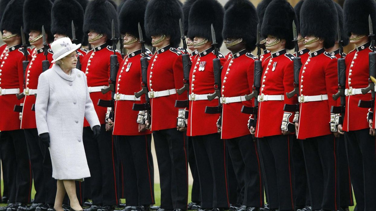 This is what happens if you touch a member of the Queen's Guard