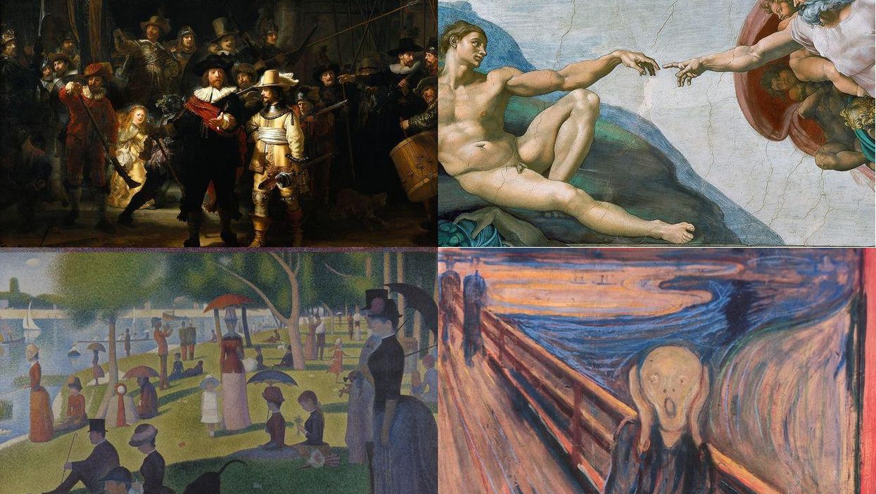 Can you identify the world's most famous paintings?