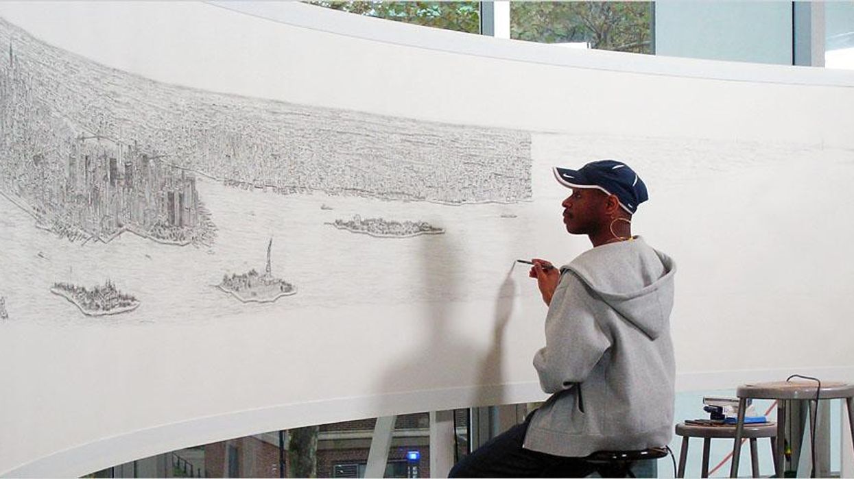Meet the artist who can draw New York's skyline from memory
