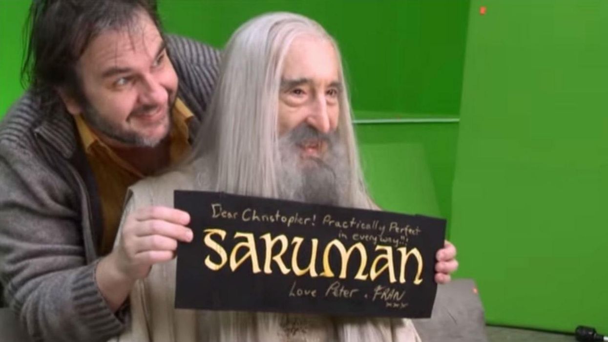 Behind-the-scenes Hobbit footage reveals Christopher Lee's humour and humility
