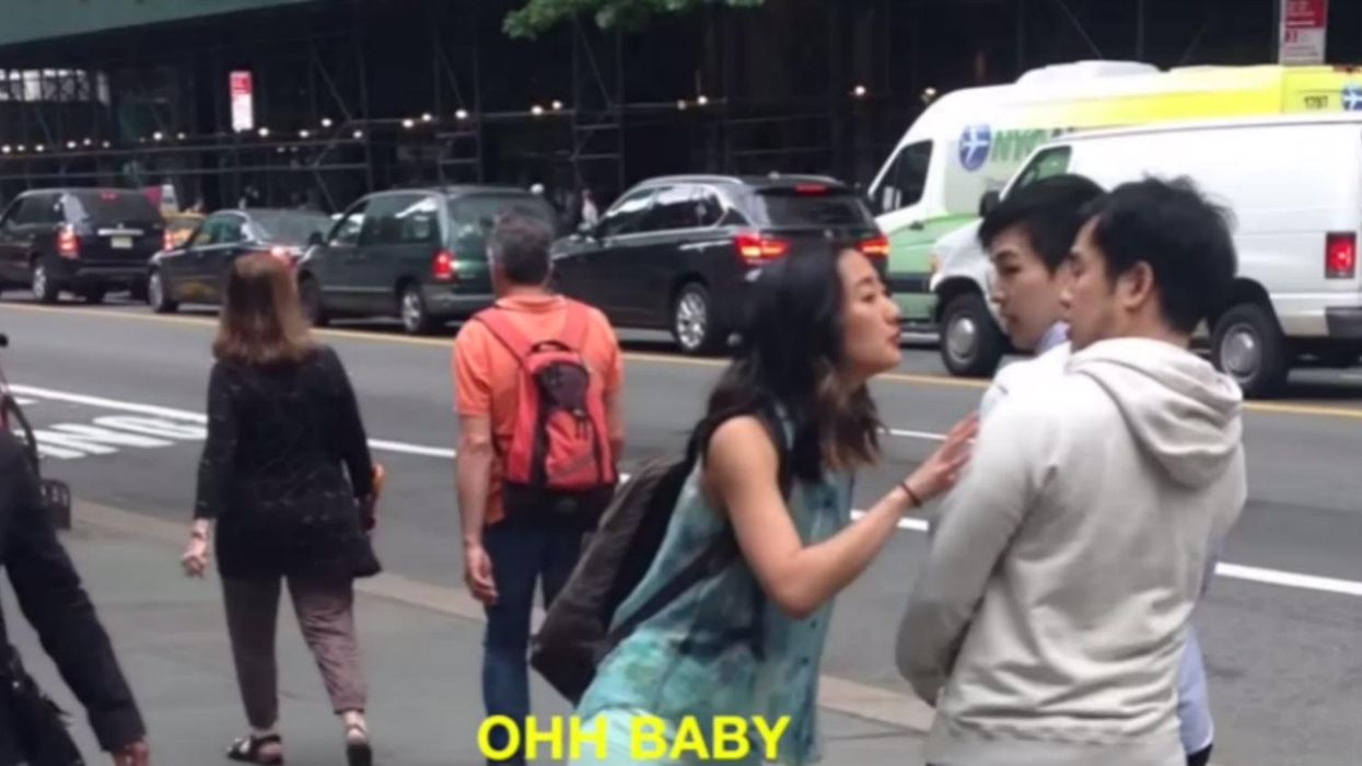 Watch what happened when two women tried reverse catcalling men