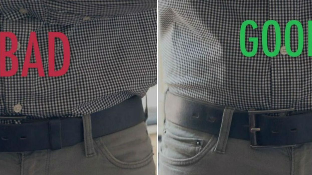 You've been tucking your shirt in wrong this whole time