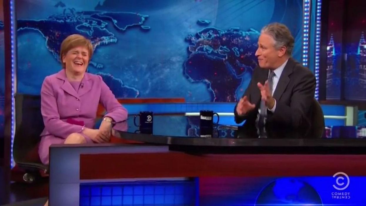 Nicola Sturgeon appears on the Daily Show, gets likened to Saddam Hussein