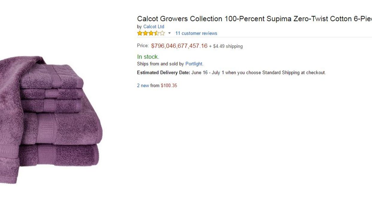 Amazon is selling a towel for a trillion dollars and the reviews are priceless
