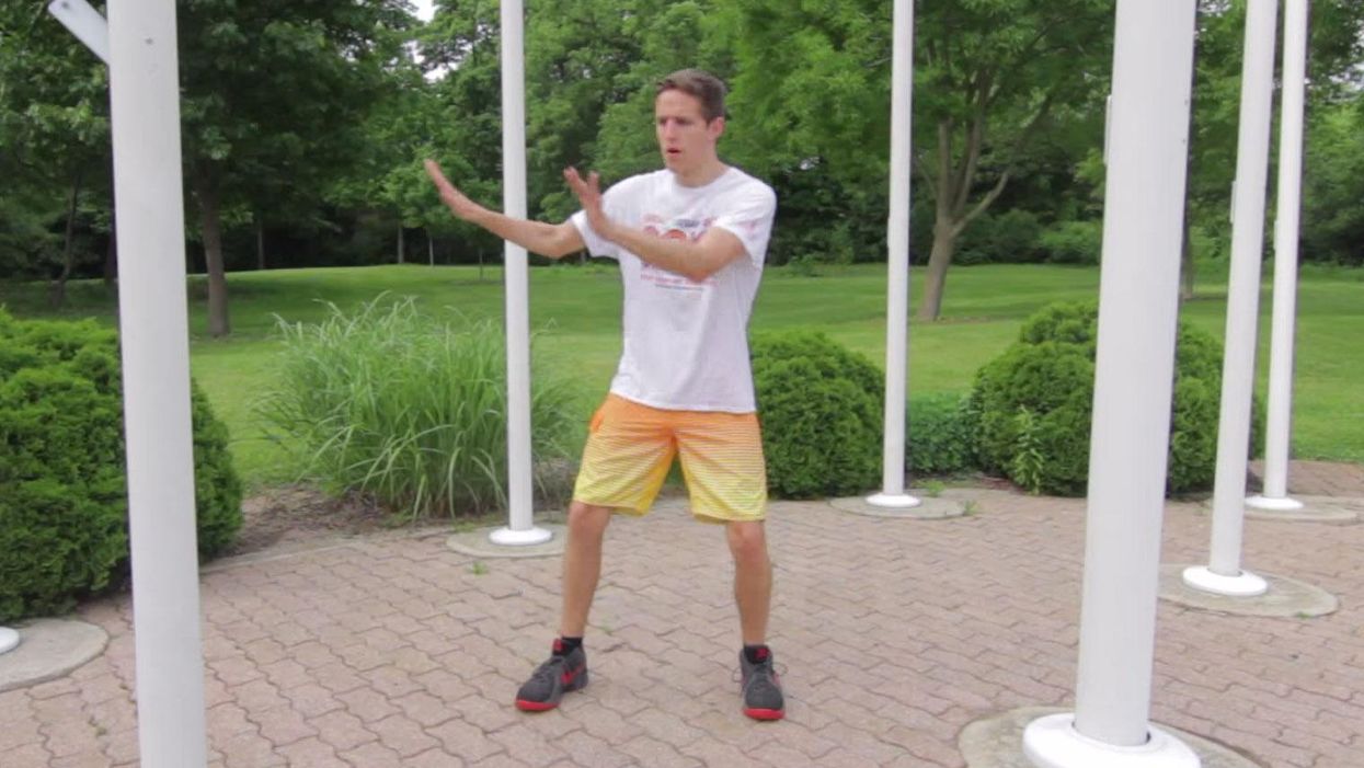 A man does the same dance in 100 different places and it's brilliant