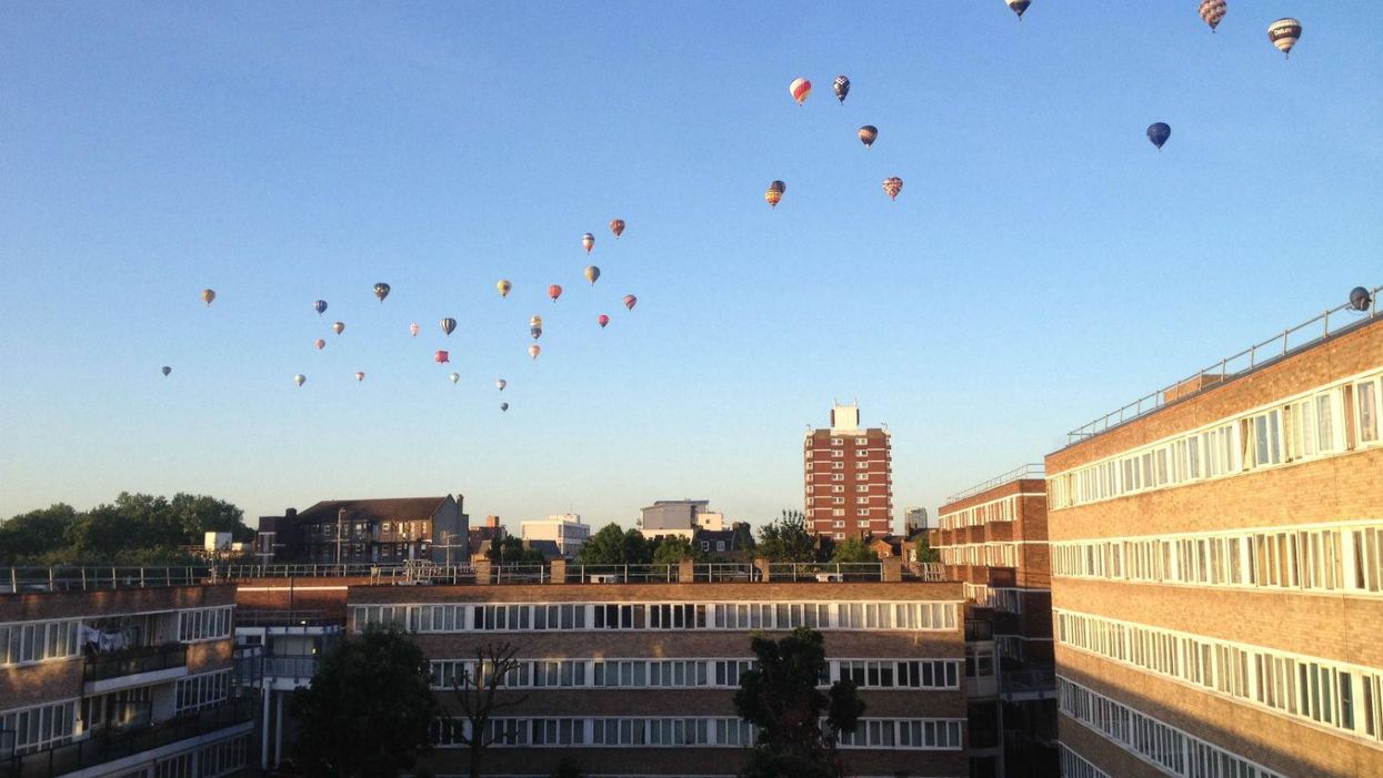 Here's why there were hot air balloons above London this morning