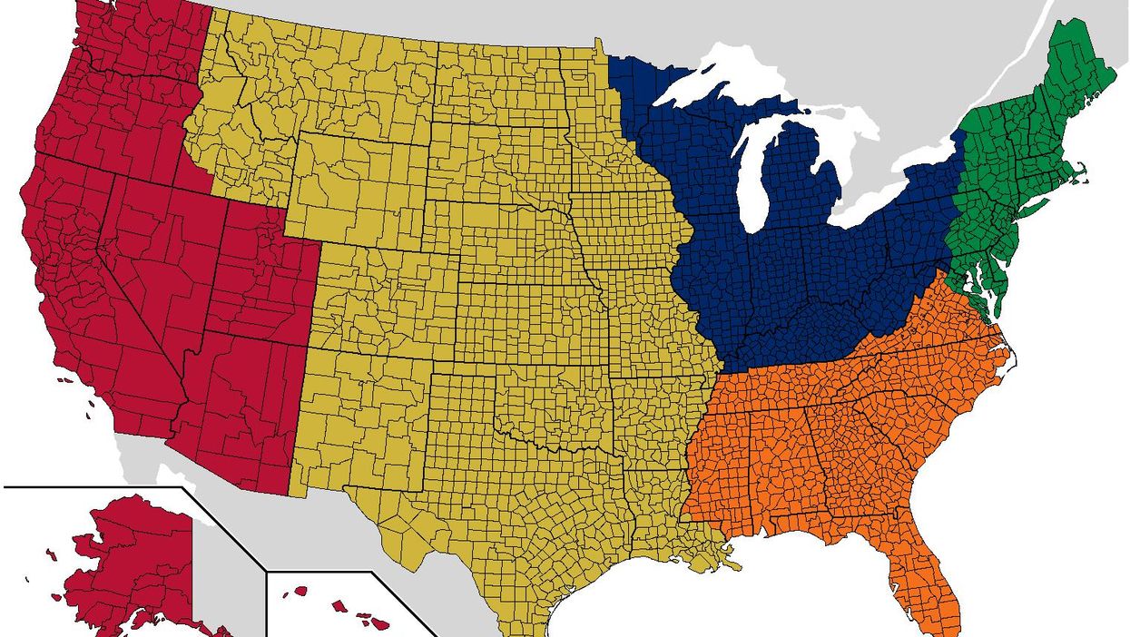 This map of America's regions with the same populations as the UK is eye-opening