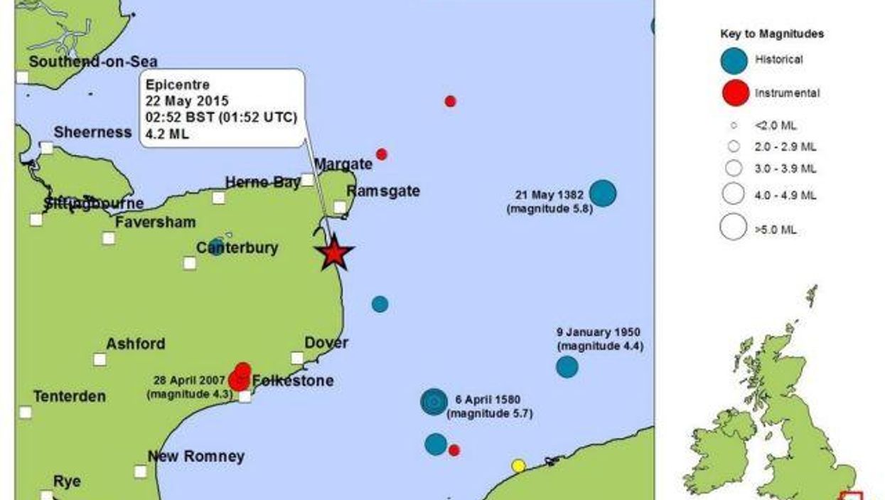There was a small earthquake in Kent and it spawned some great Twitter jokes