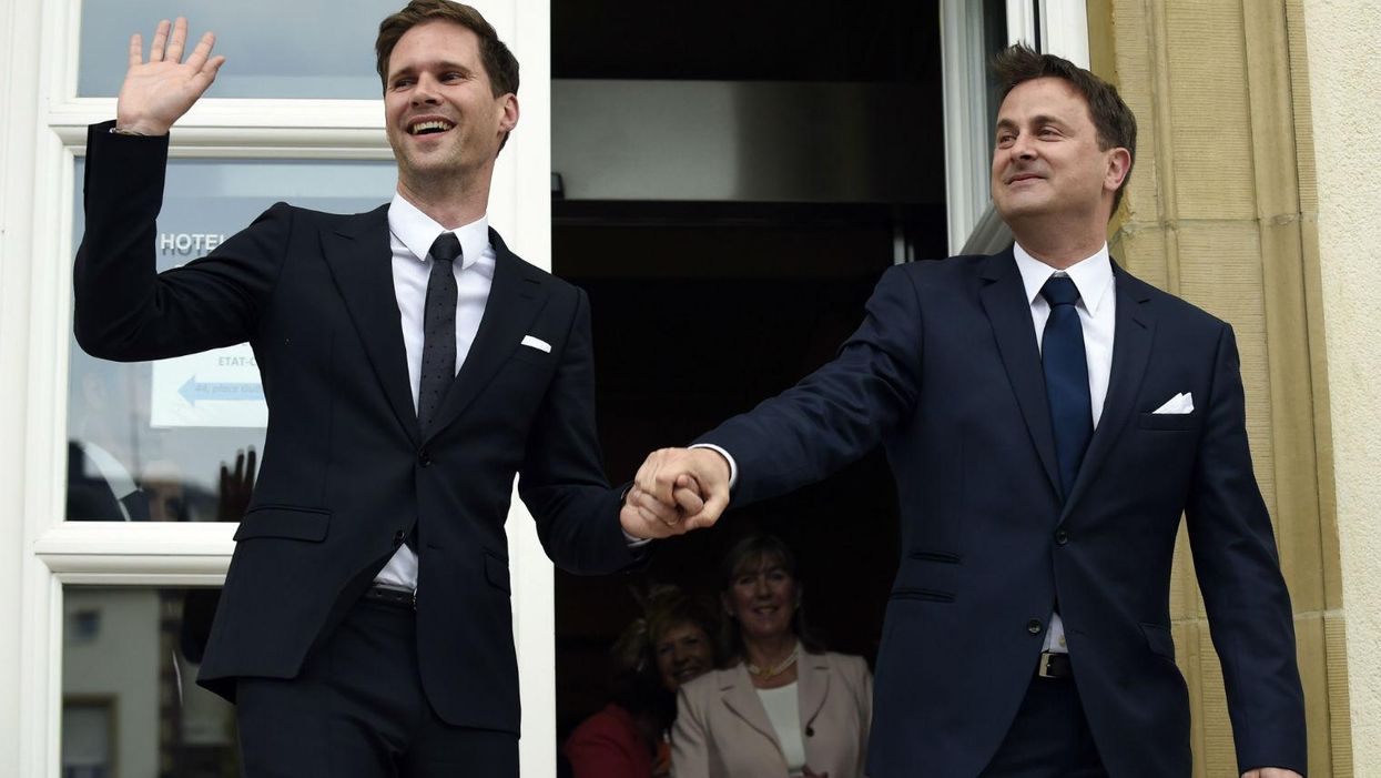 Luxembourg's prime minister is the first EU leader to tie the knot in same-sex marriage