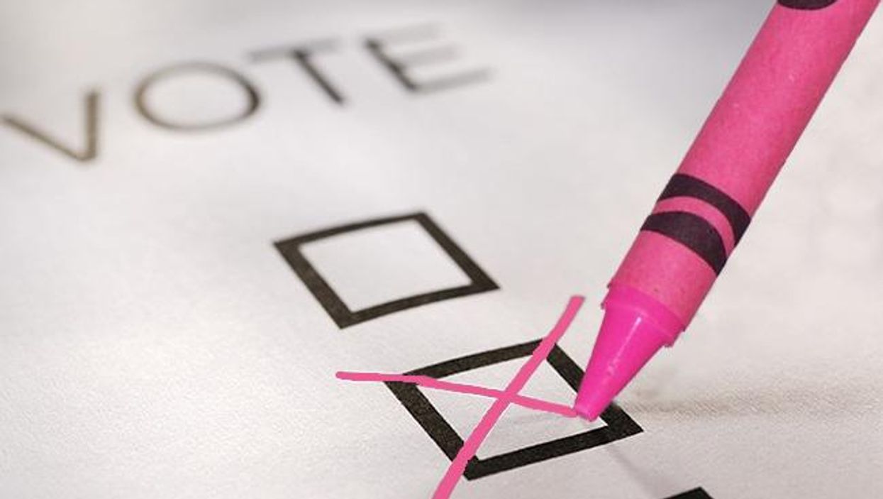 FYI, there's nothing to stop you casting your vote in crayon