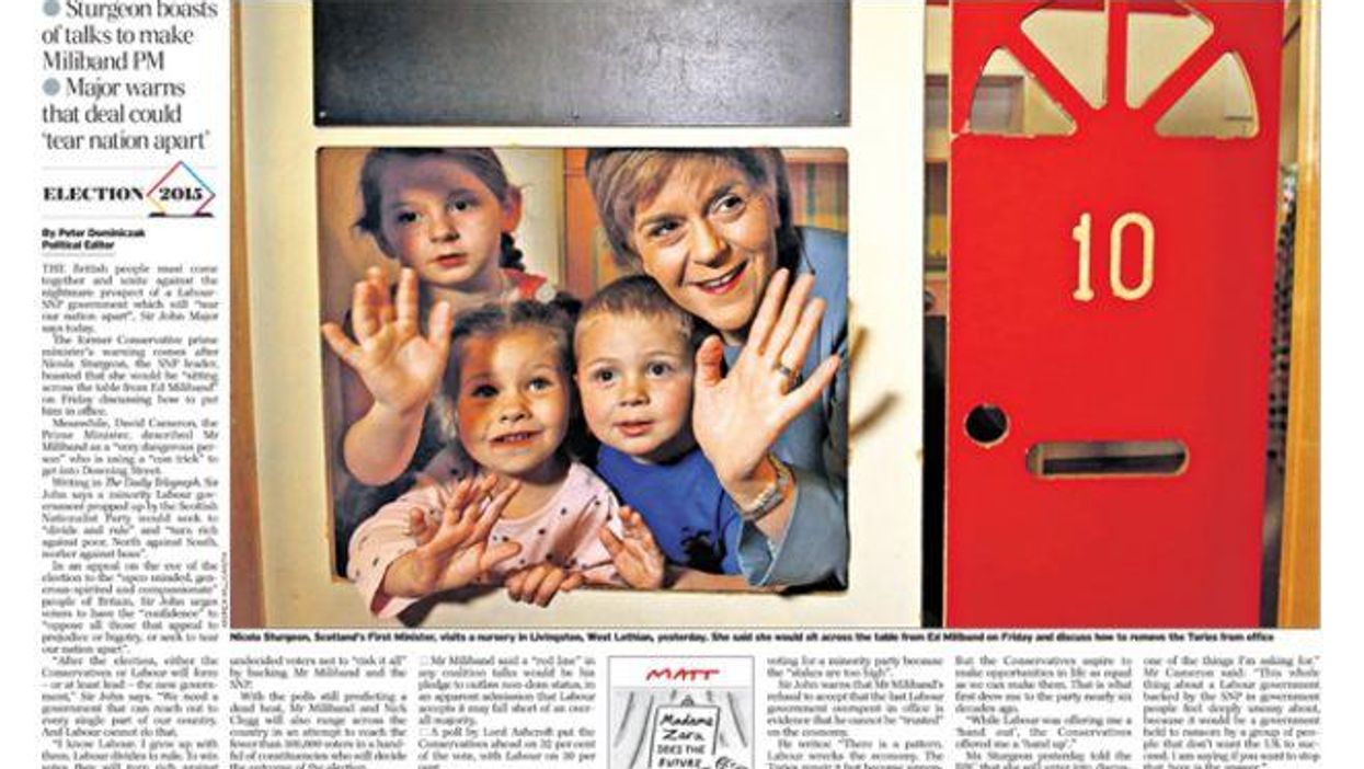 With a day until the election, the papers are telling everyone who to vote for