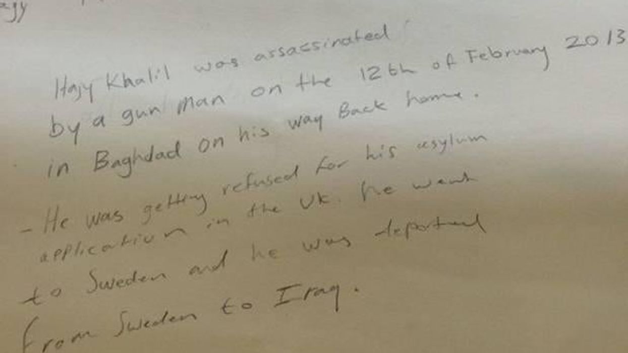 Heartbreaking letter reveals the cost of a rejected asylum application