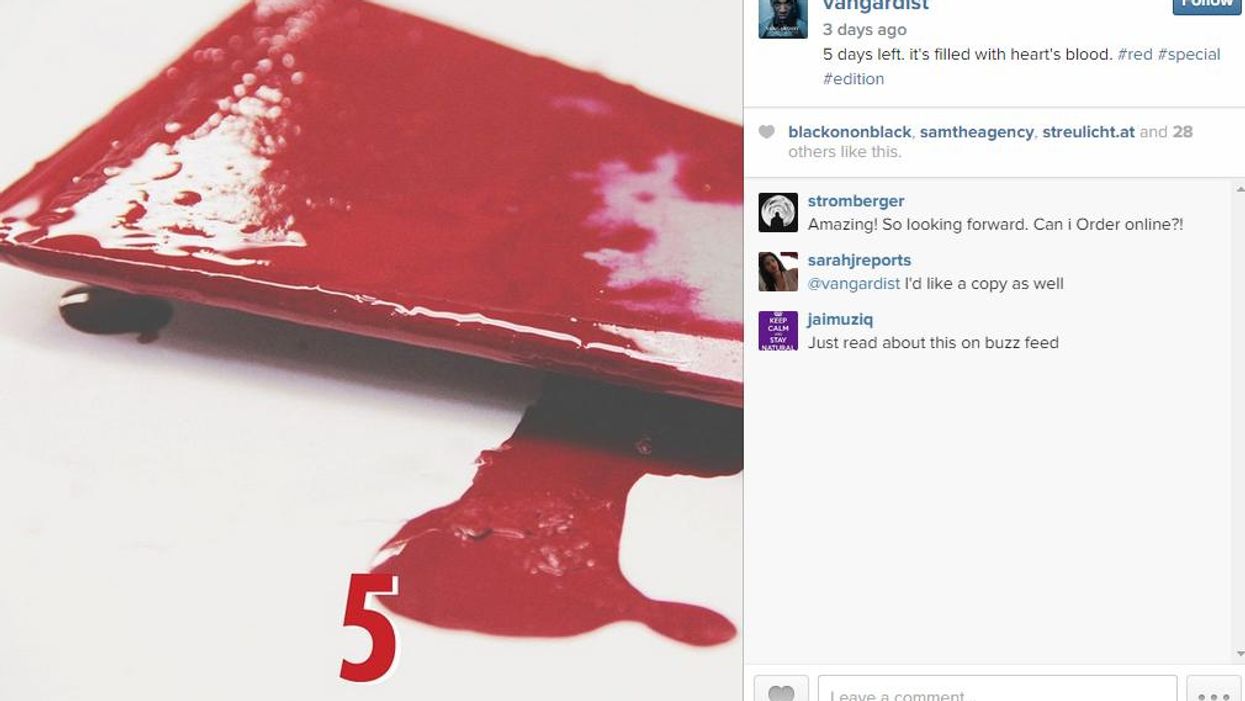 This magazine has printed an issue using HIV positive blood to destigmatise the virus