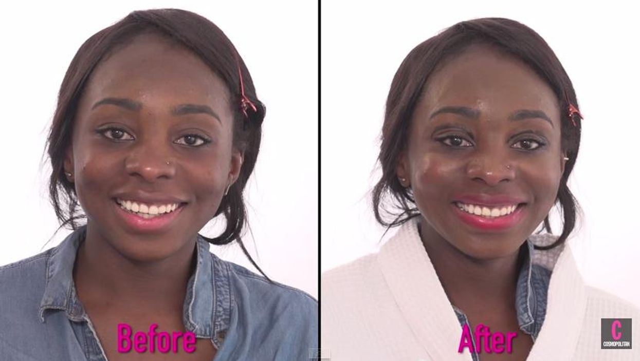 This is what happens when men try putting make-up on women for the first time