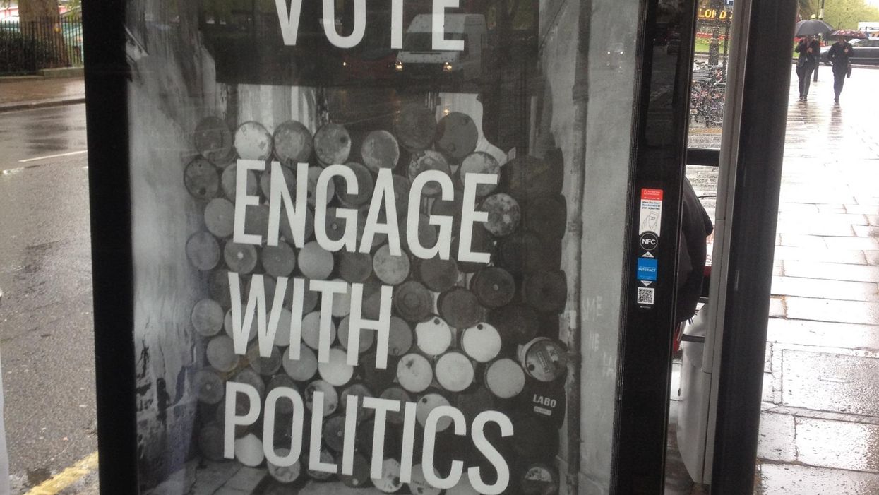 The mystery of how these anti-voting posters ended up in Westminster
