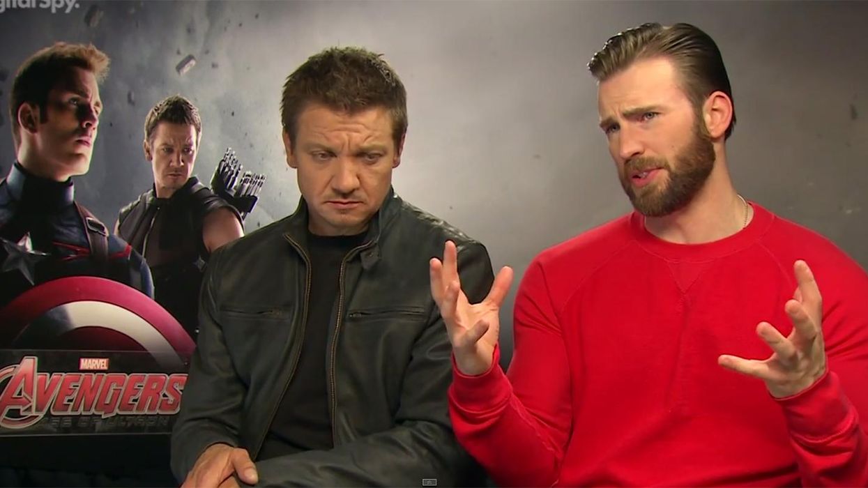 Just Jeremy Renner and Chris Evans slutshaming the Black Widow