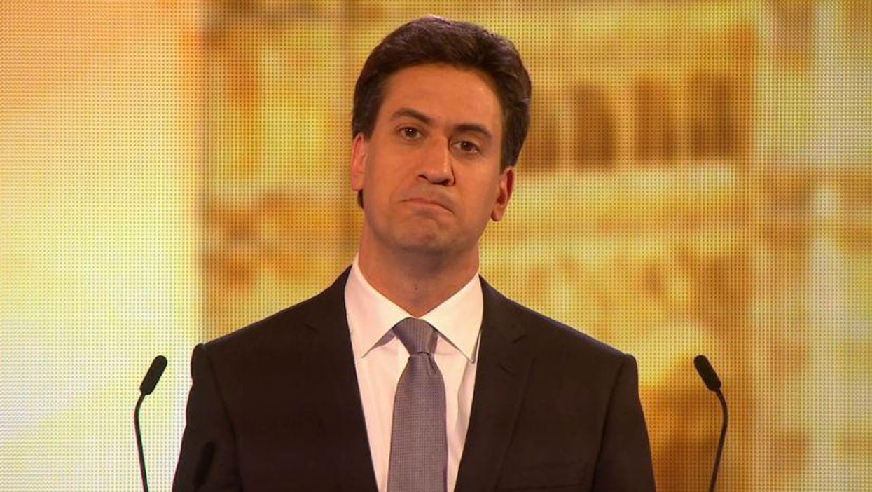 Ed Miliband's face while looking at Nigel Farage speaks for an entire nation