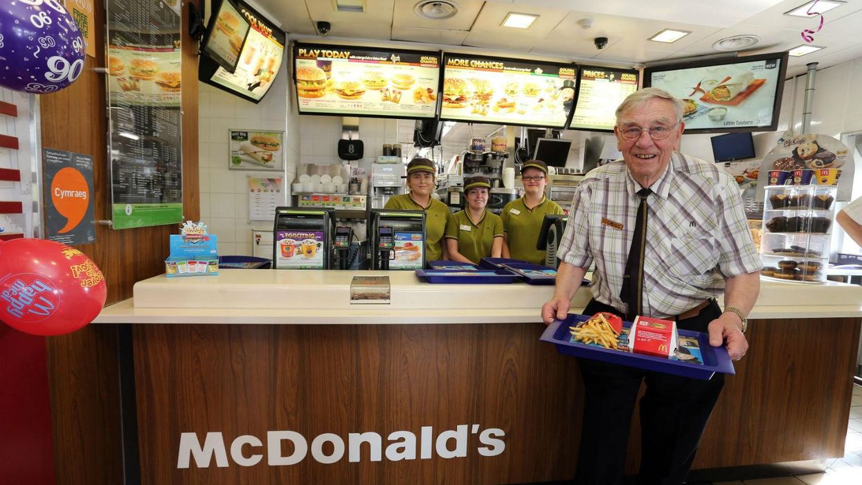 Meet the oldest McDonald's employee in Europe, he's 90