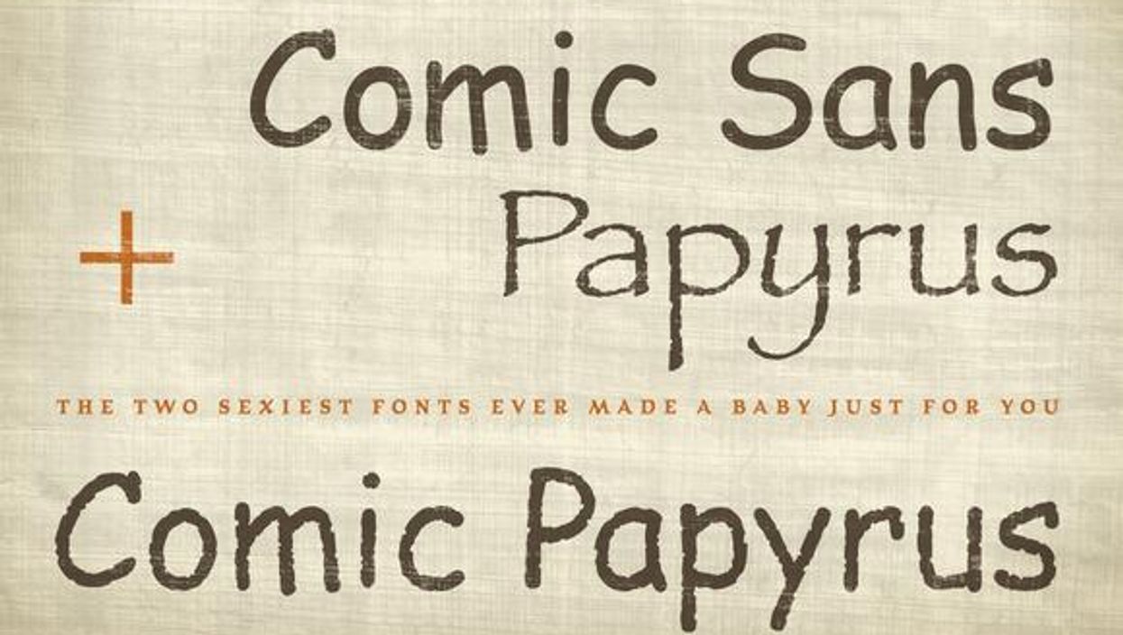 Someone merged Comic Sans and Papyrus to create the world's best worst font