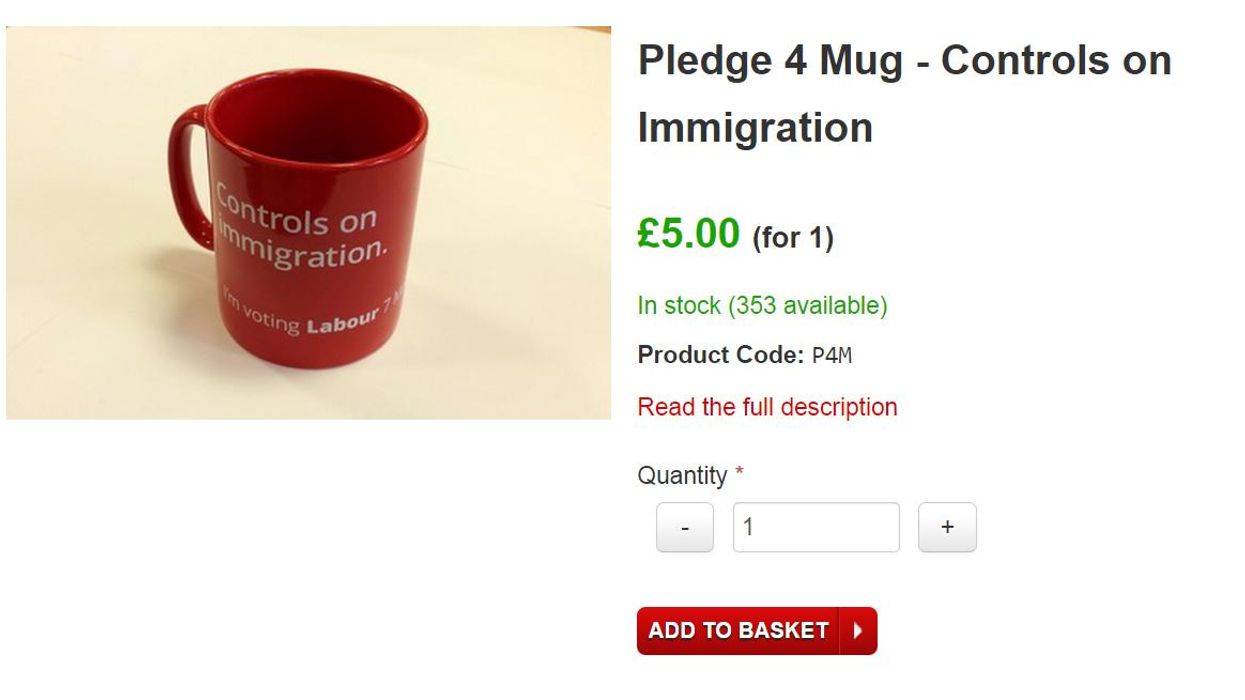 Labour is actually selling an anti-immigration mug