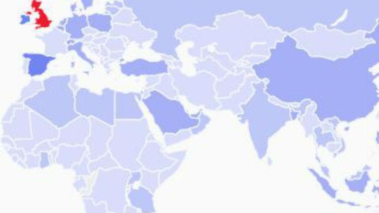 These are the countries where Britain's immigrants come from and emigrants go to