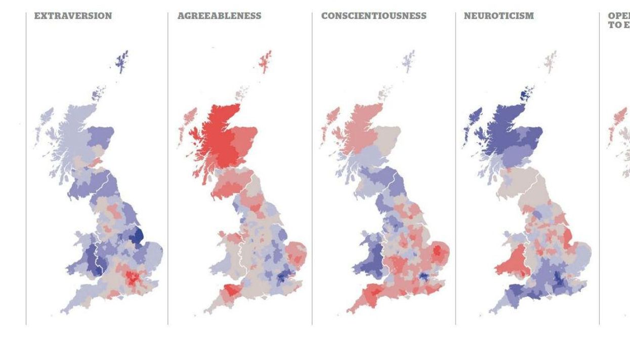 First nationwide study of British personality finds significant regional differences