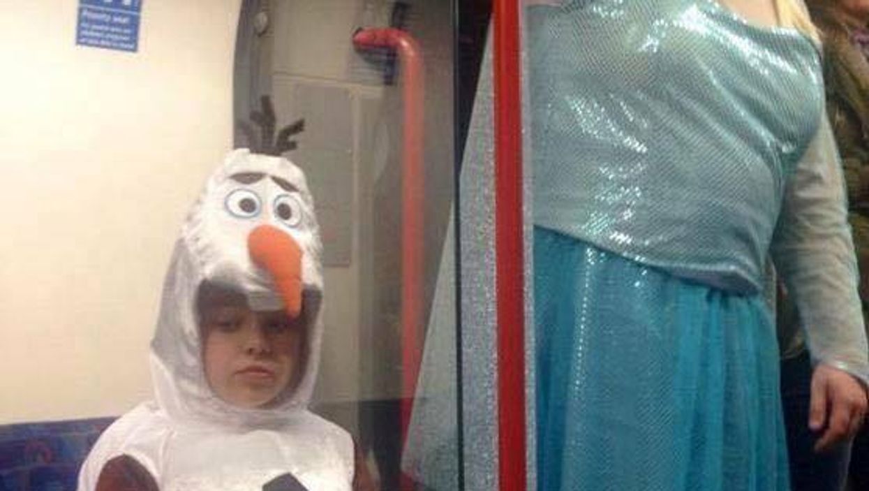 The man who dressed as Elsa from Frozen with his daughter is our dad of the year