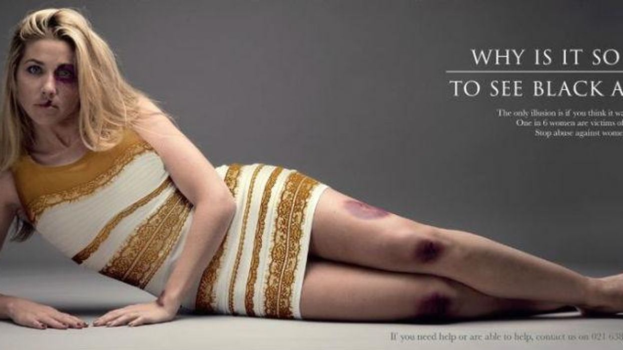 Someone turned 'the dress' into a very powerful message