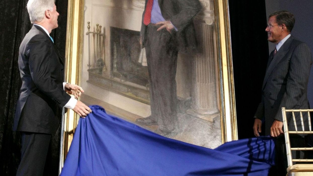 What no one noticed about this portrait of Bill Clinton