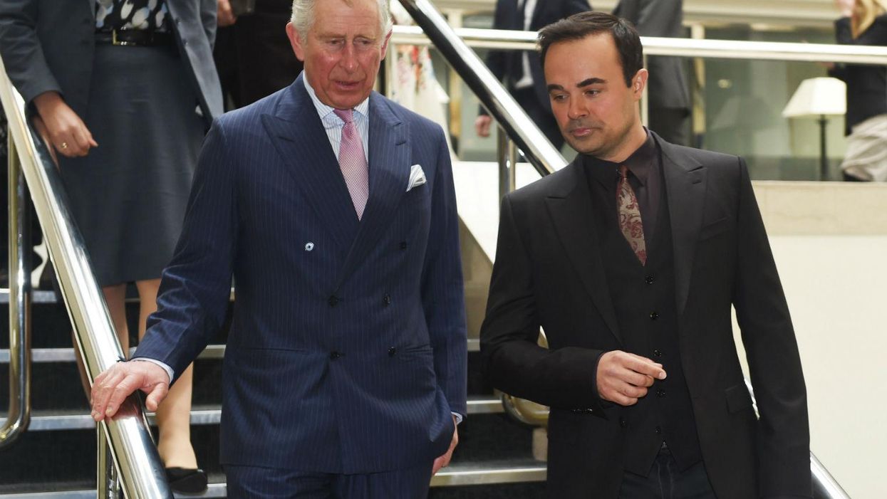 Indy boss wears fake eyebrows meeting Prince Charles, no one notices