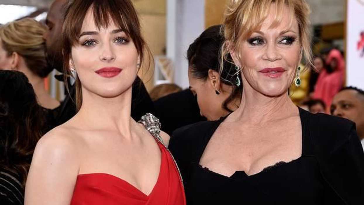 Dakota Johnson begs her mother to see Fifty Shades of Grey