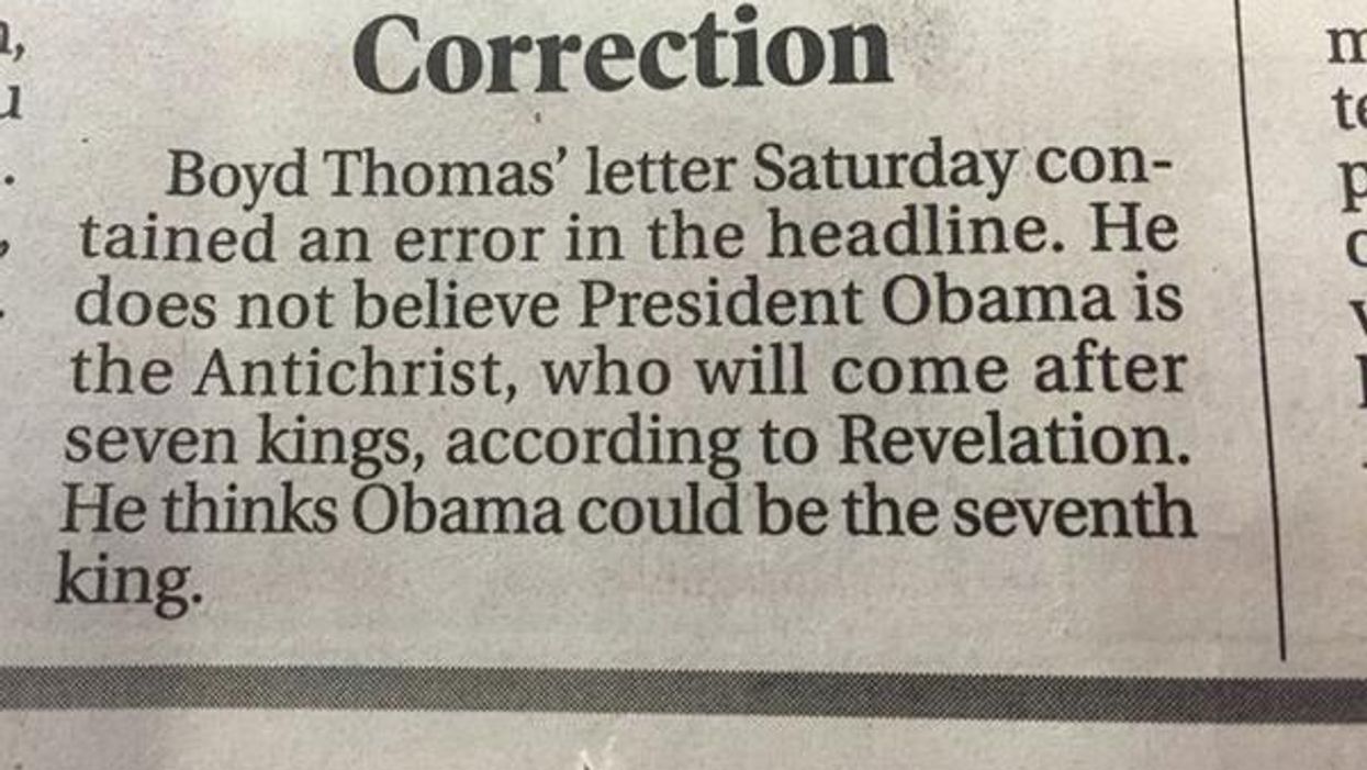 12 of the very best newspaper corrections