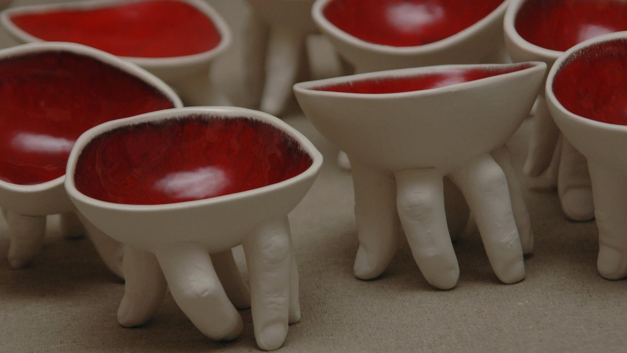 This artist makes tableware that bites back