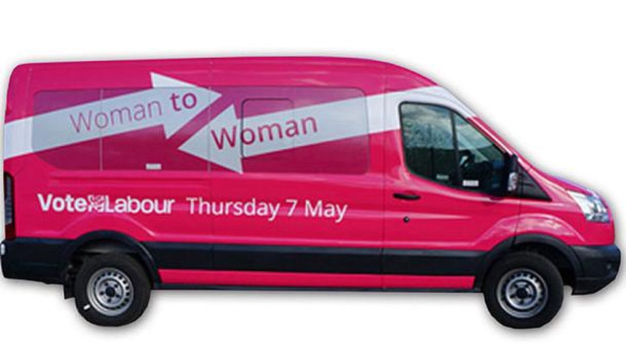 Labour has a battle bus for women and it is actually pink
