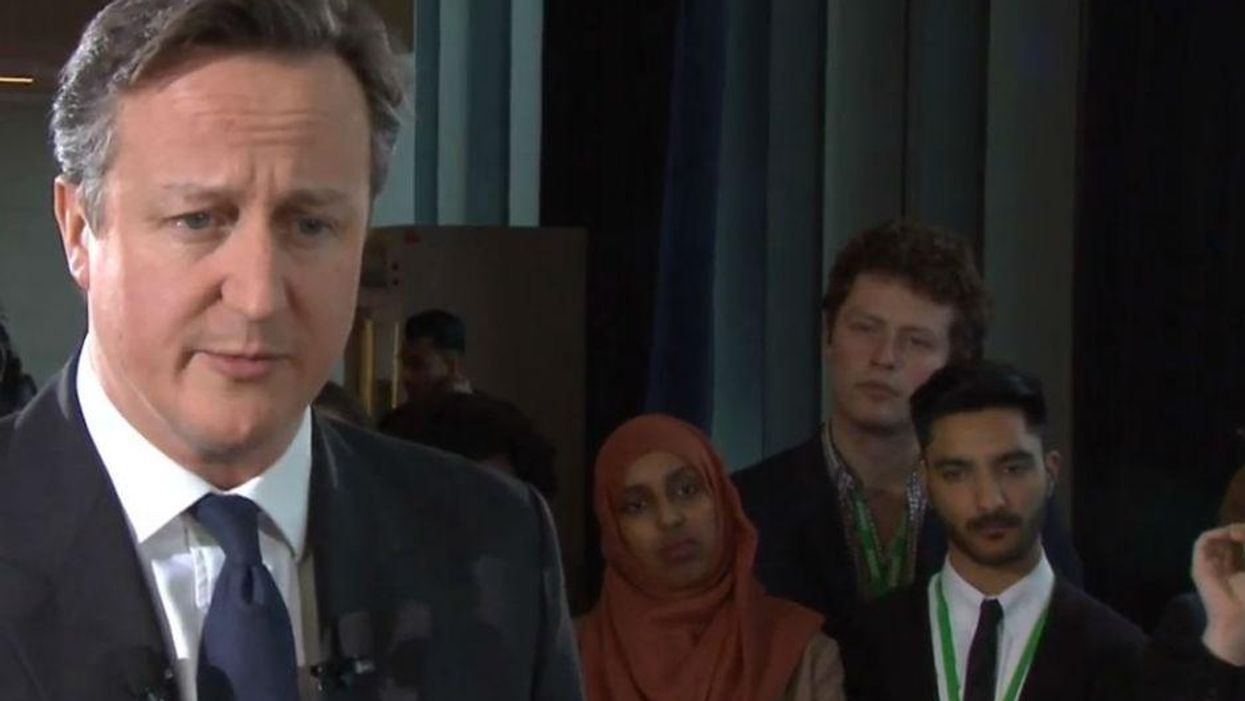 David Cameron finally taken to task on Saudi Arabia, by young people