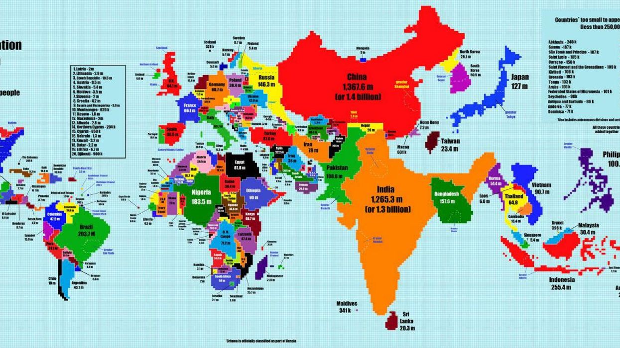 This map offers a fascinating perspective on the world