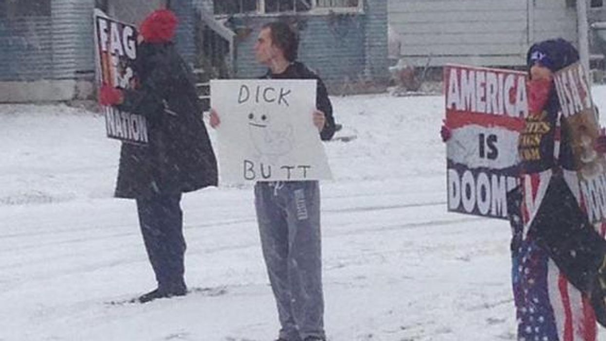 Teen exquisitely trolls Westboro baptist church with homemade sign